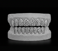 Sterling Silver Diamond Cut Grillz DQ1047