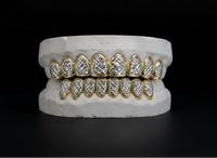 Sterling Silver Diamond Cut Grillz DQ1047