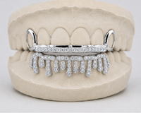 Alexis Edition; Drip & Rail Moissanite Gold Grillz – DQ1059