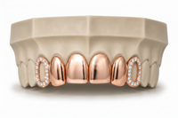 4 Solid | 2 Iced Moissanite | Stirling Silver DQ1046