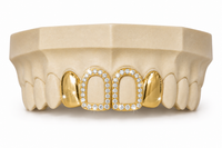 Diamond Frame Gold Grillz DQ1032