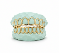 Open Face Gold Grillz -  DQ1018