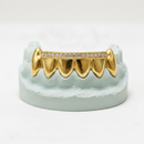 Diamond Rail Gold Grillz 6pc - DQ1020