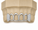 4 Solid | 2 Iced Moissanite | Stirling Silver DQ1046