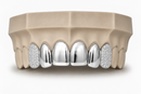 6Pack Grillz, 4 Solid Gold | 2 Iced out Fangs DQ1039