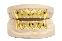 Diamond Rail Gold Grillz 6pc - DQ1020