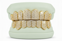 Moissanite VVS Quality Iced Out  Grillz - DQ1002