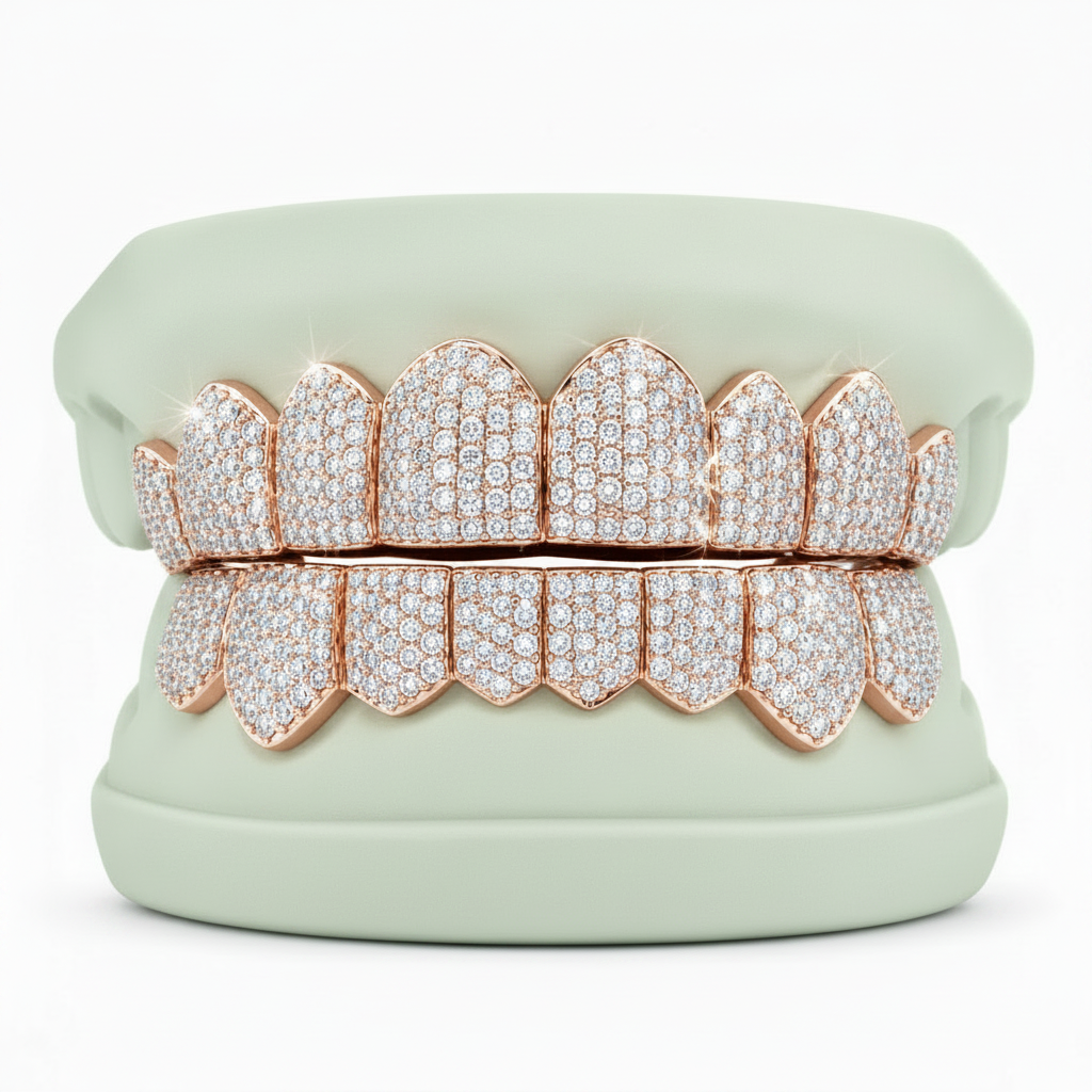 Moissanite VVS Quality Iced Out  Grillz - DQ1002