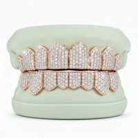 Moissanite VVS Quality Iced Out  Grillz - DQ1002