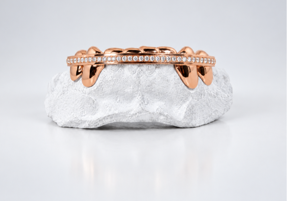Rose Gold | Moissanite Top Bar | 4 Solid DQ1051