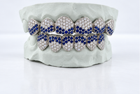 Moissanite VVS Quality Iced Out  With Colored Gems - DQ1002 Gems