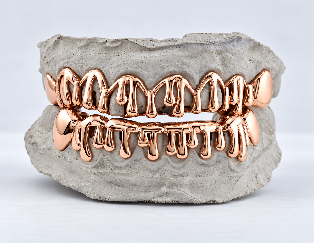 Drippy Drip Sterling Silver Grillz 8 on 8