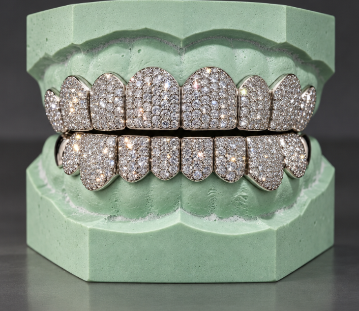 VVs Lab Grown Diamonds Iced Out Grillz - DQ1004