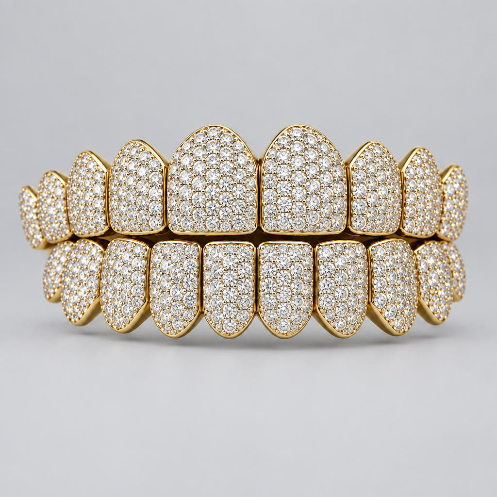VVs Lab Grown Diamonds Iced Out Grillz - DQ1004