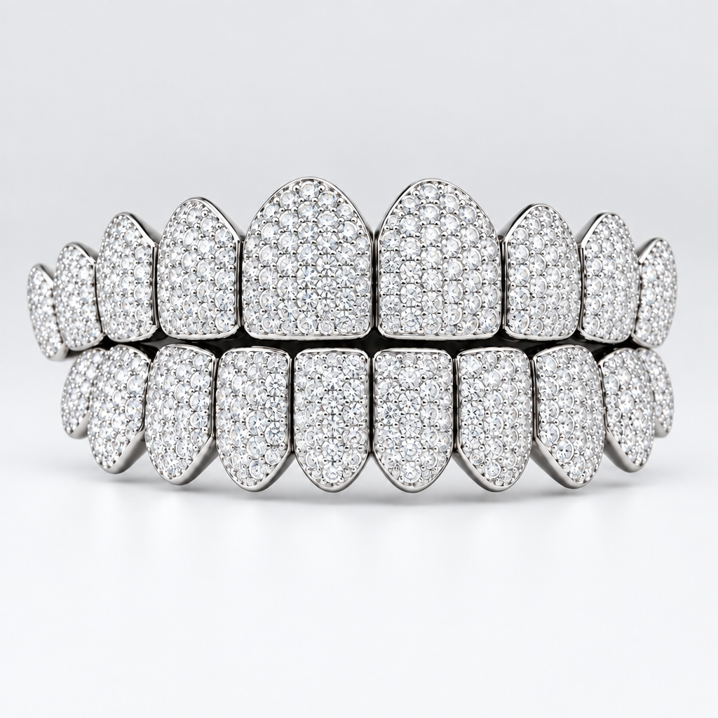 VVs Lab Grown Diamonds Iced Out Grillz - DQ1004