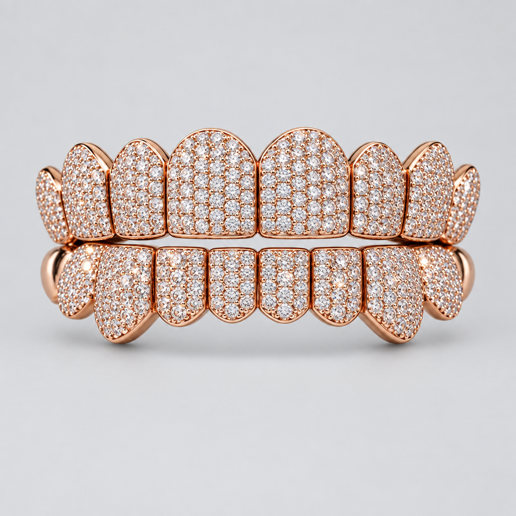 VVs Lab Grown Diamonds Iced Out Grillz - DQ1004