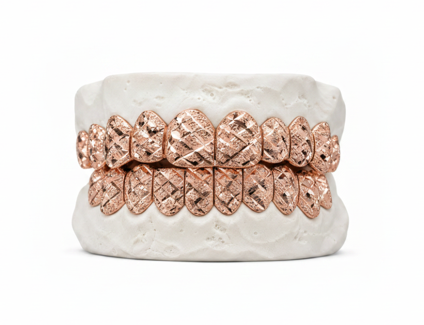 Diamond Dust - Diamond Cut Gold Grillz - DQ1012