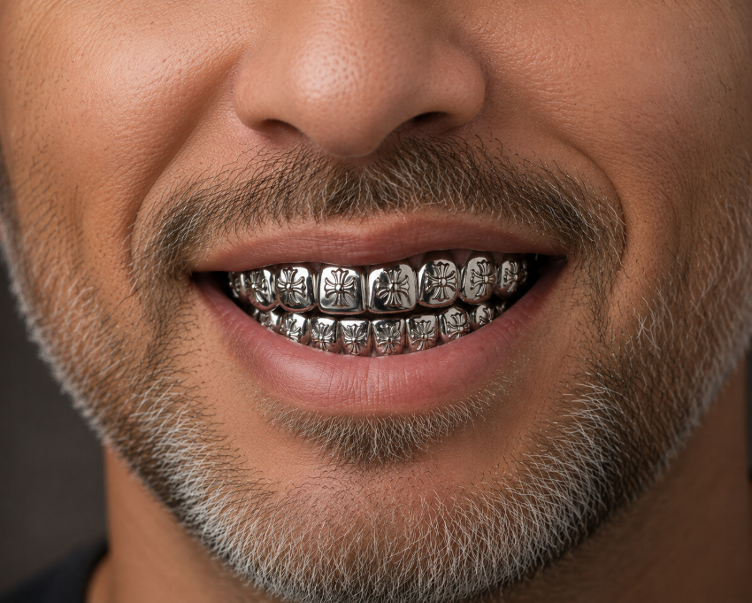 Chrome Hearts Silver Grillz DQ1998