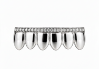 Top Bar Diamond Set Grillz - DQ1042