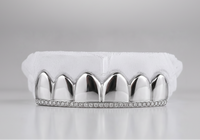 Top Bar Diamond Set Grillz - DQ1042
