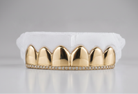 Top Bar Diamond Set Grillz - DQ1042