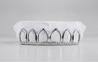 Top Bar Diamond Set Grillz - DQ1042