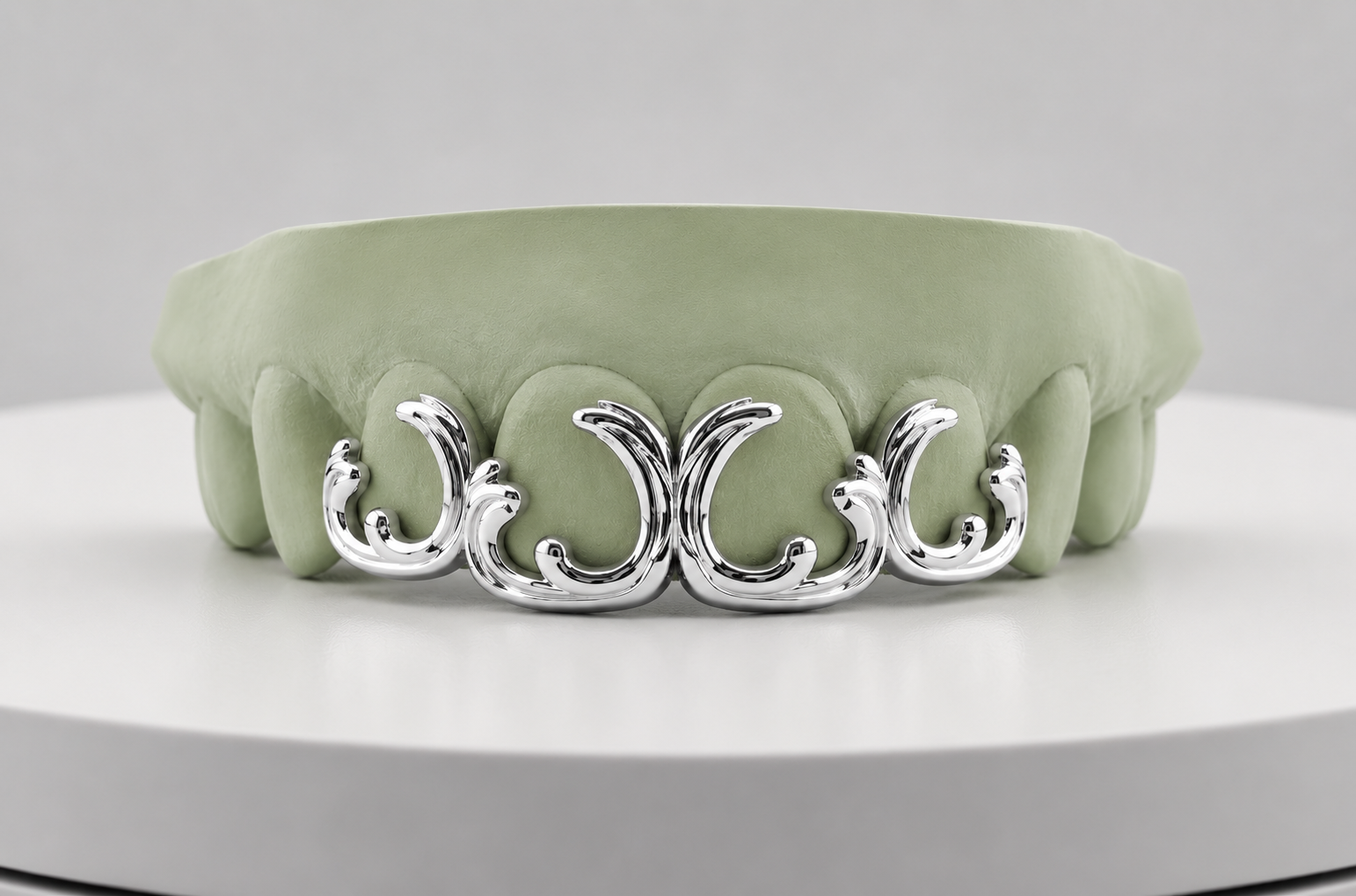 グリルズジュエルズ Victorian Scroll Custom Gold Grillz | Luxury Grillz by Gold Teeth