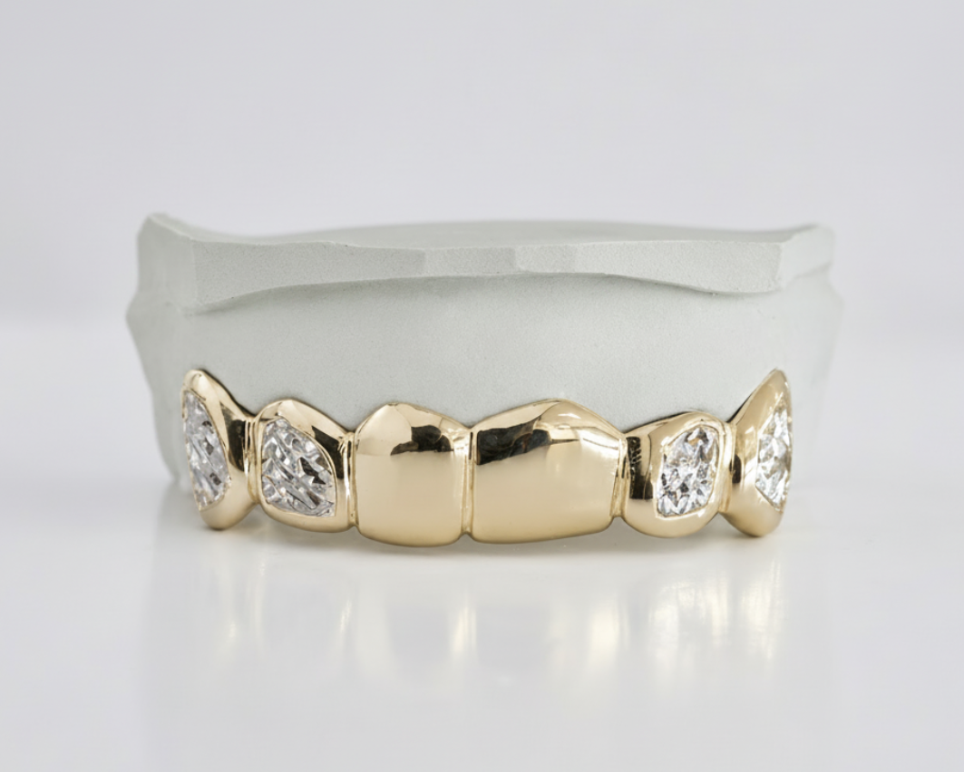 2 solid gold | 4 diamond cut DQ1055