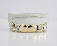 2 solid gold | 4 diamond cut DQ1055