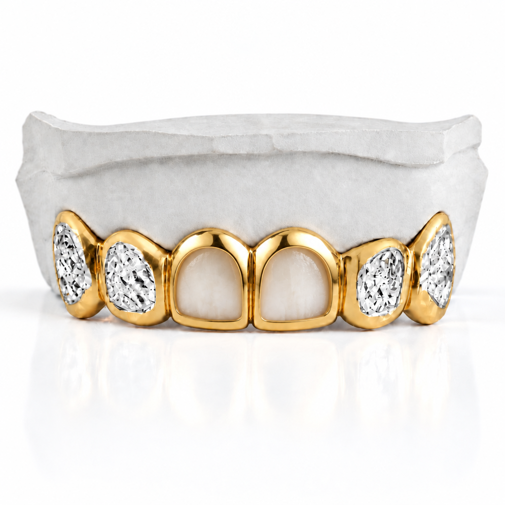 2 solid gold | 4 diamond cut DQ1055