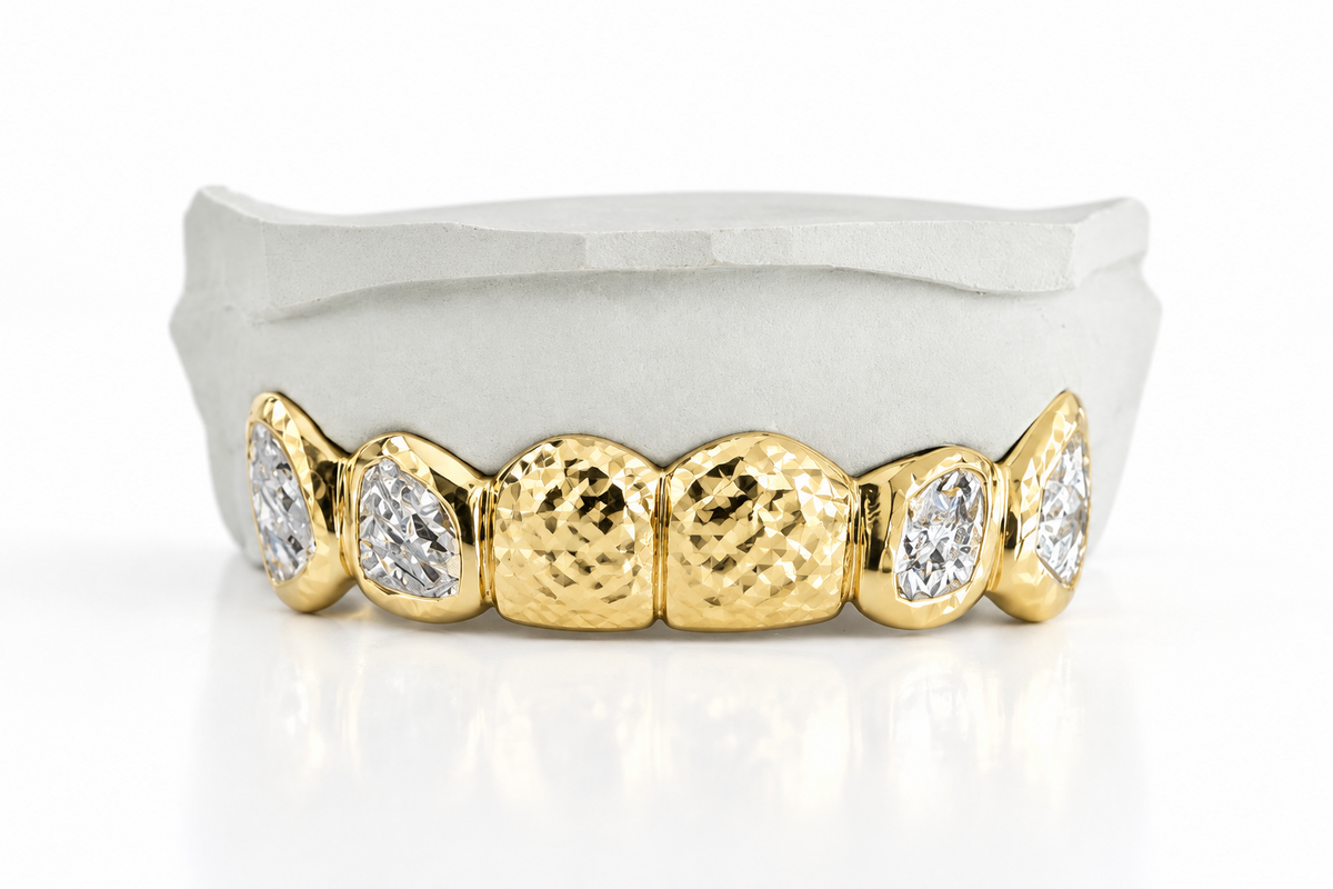 2 solid gold | 4 diamond cut DQ1055