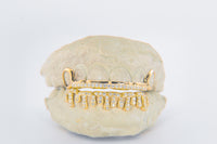Silver Moissanite Drip Grillz 6pc DQ1053