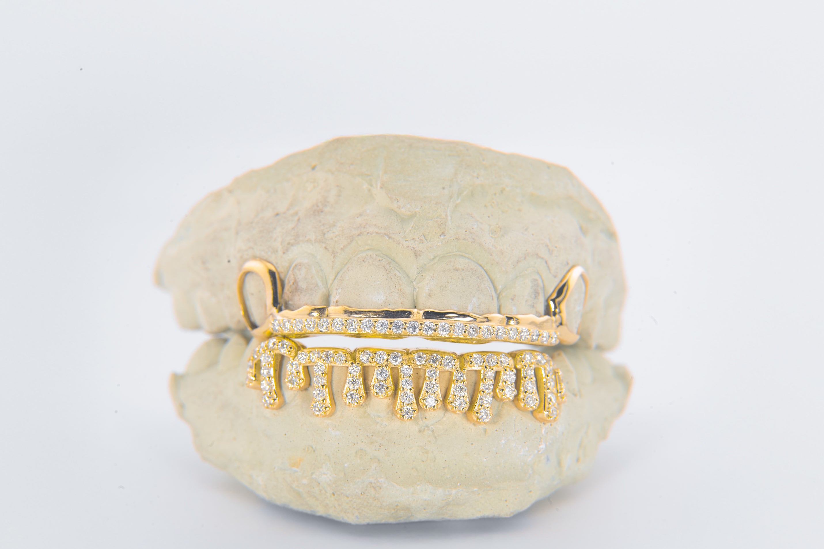 Silver Moissanite Drip Grillz 6pc DQ1053