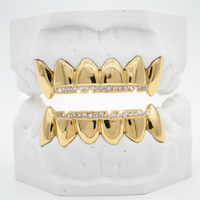 Diamond Rail Gold Grillz 6pc - DQ1020