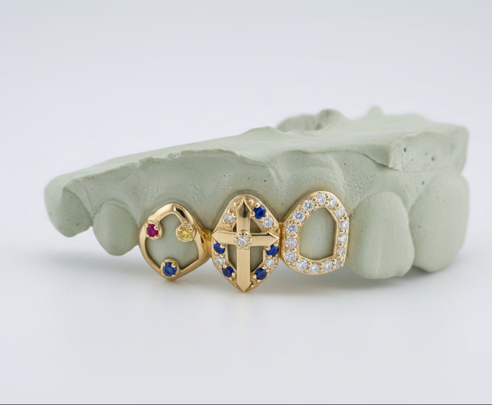 Divine Cross Grillz - Moissanite