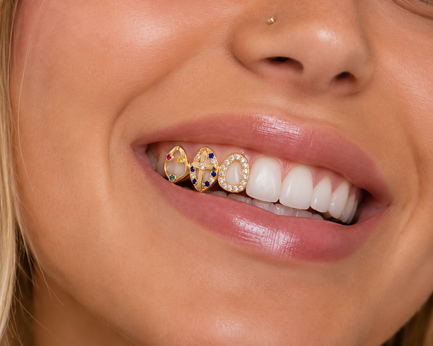 Divine Cross Grillz - Moissanite