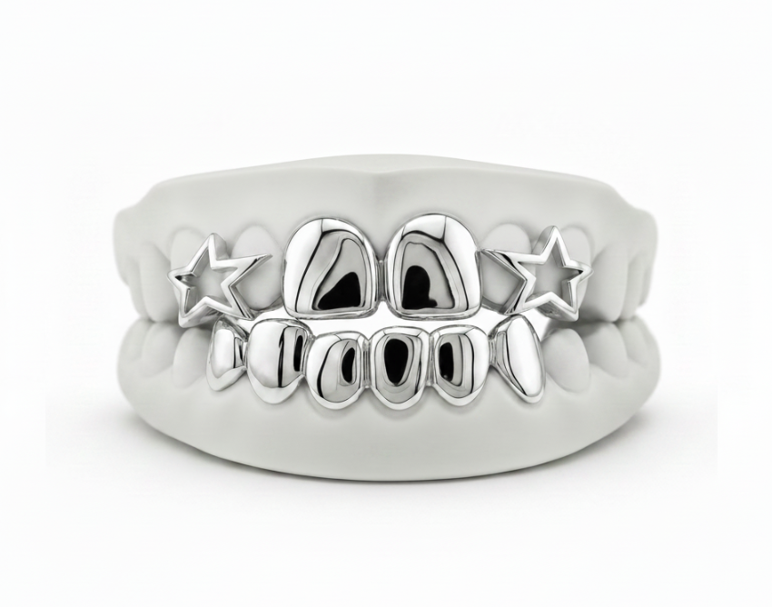Gold Star Grillz Top and Bottom Special