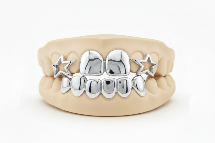 Gold Star Grillz Top and Bottom Special