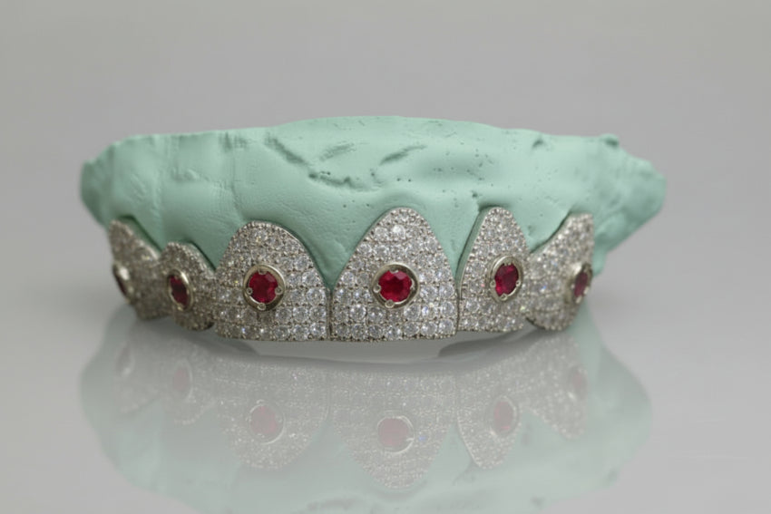 Cosmic Crown Grillz – Ruby Orbit Edition 6 or 12 Set - DQ1010