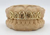Gold Grillz With Logos Design - DQ1060LOGO