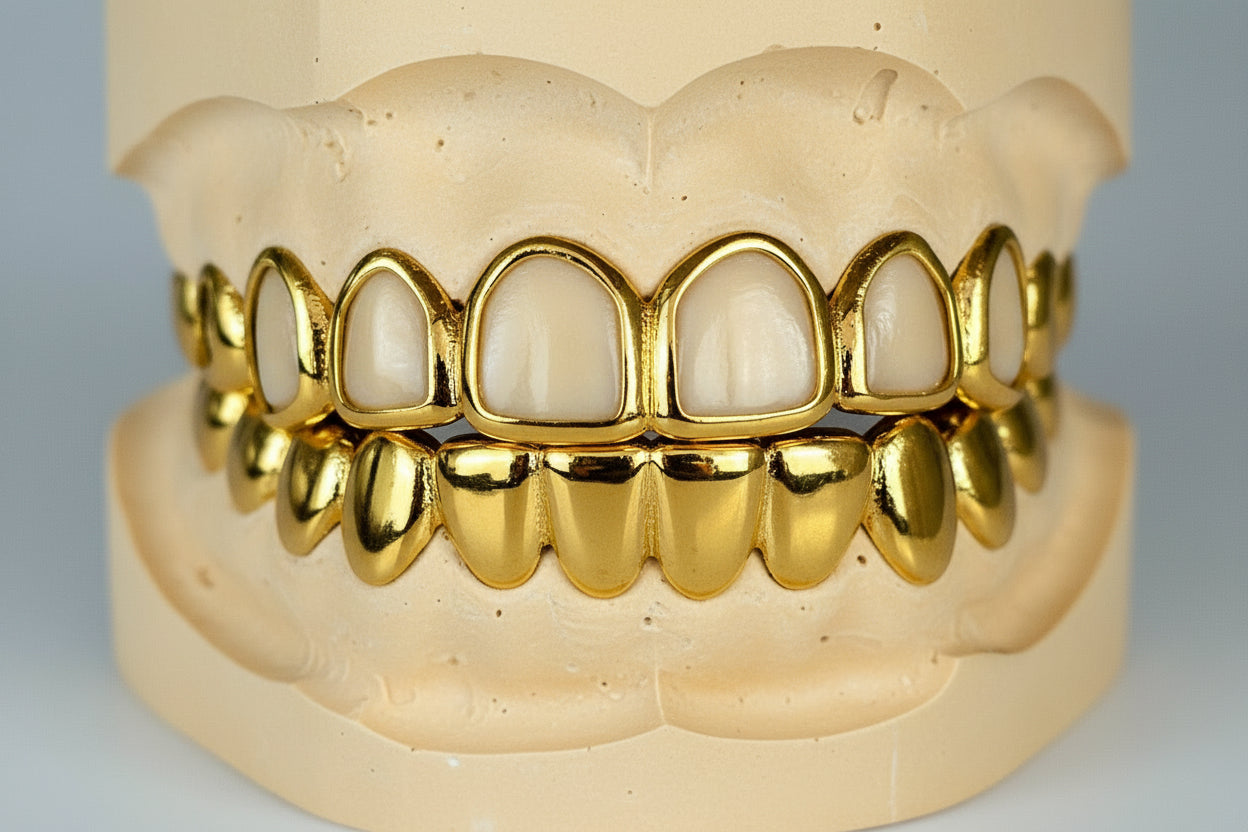 Open Face Gold Grillz -  DQ1018