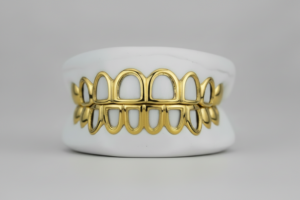 Open Face Gold Grillz -  DQ1018