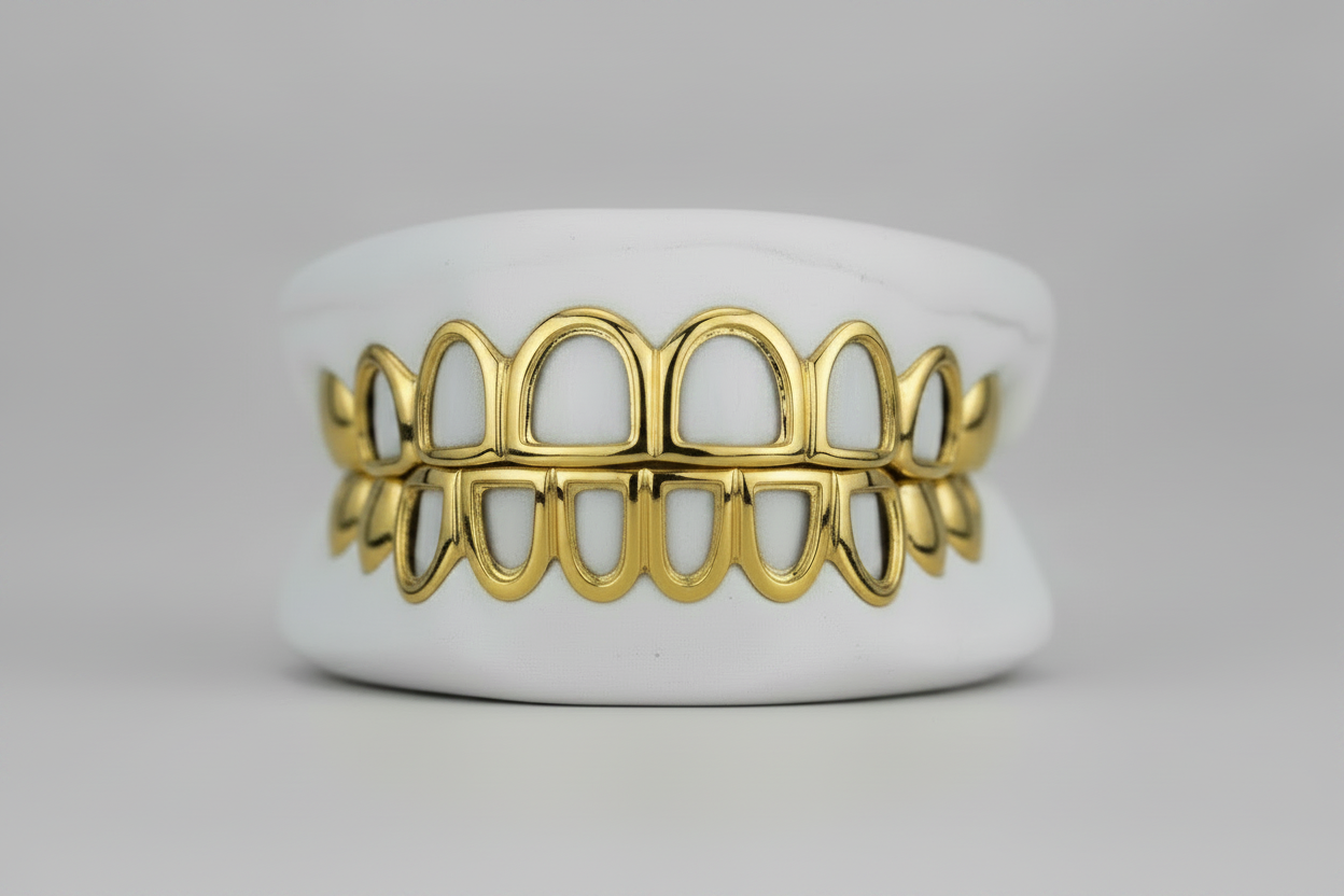 Open Face Gold Grillz -  DQ1018