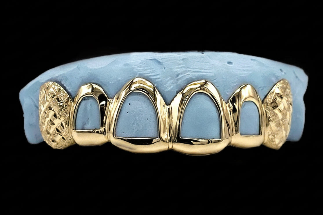 Open Face Gold Grillz -  DQ1018