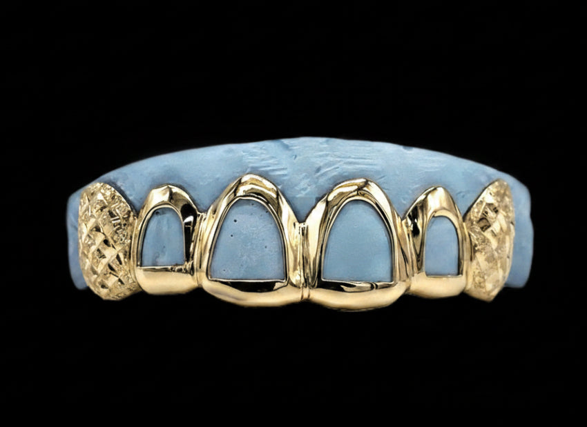 Open Face Diamond Cut Grillz -  DQ1014