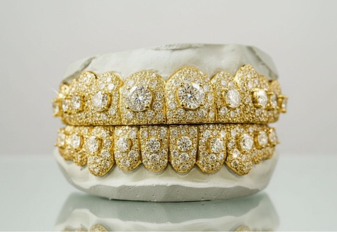 Moissanite Honeymoon Set Grillz DQ1057