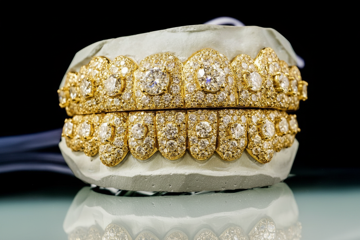 Moissanite Honeymoon Set Grillz DQ1057