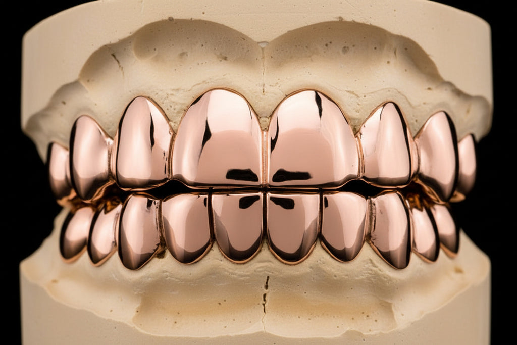 Dental Gold Grillz - NPG or 8K Gold Grillz – Gold Teeth America