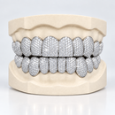 VVS Natural Diamond Honeycomb Set Grillz: Luxury for Your Smile DQ1043
