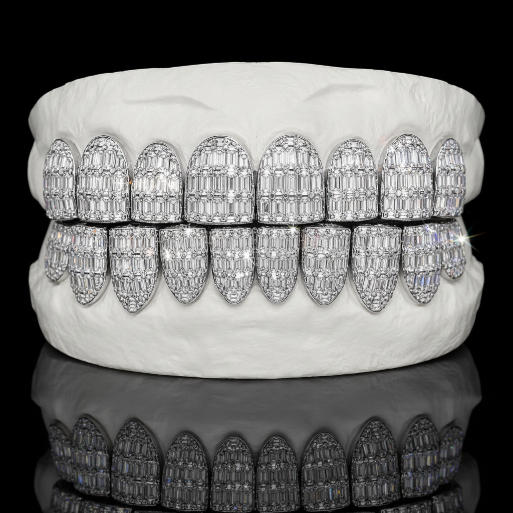 Emerald Cut Moissanite Grillz - DQ8626